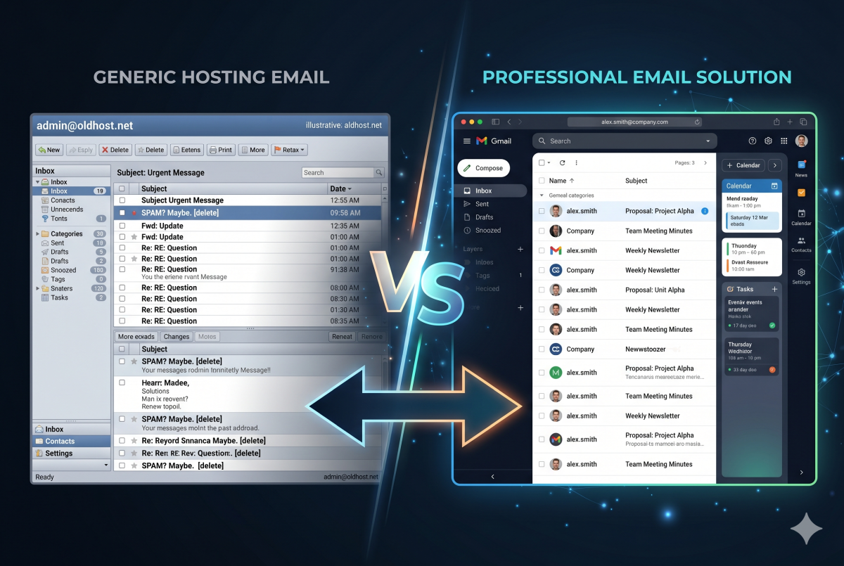 cpanel vs professional email solutions
